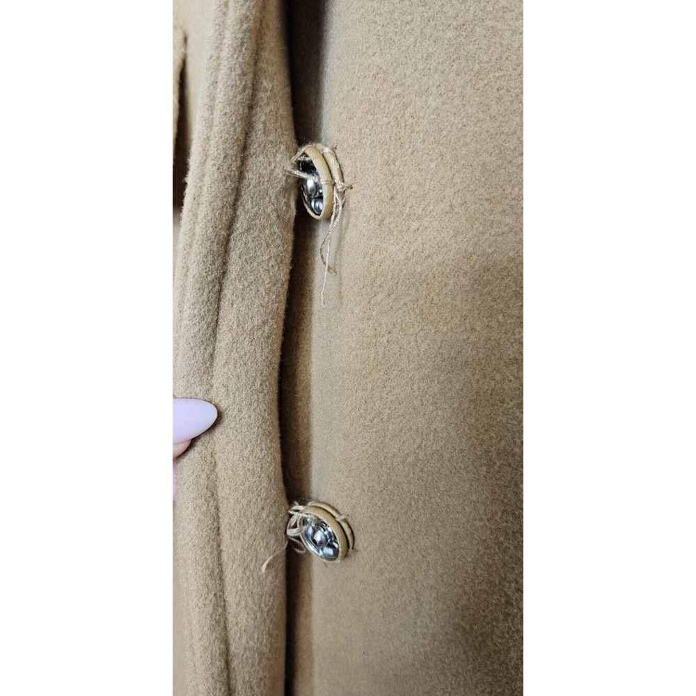 Nine West Camel Brown Wool Blend Pea Coat - Picture 6 of 16